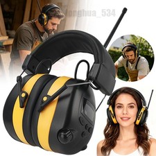Electronic 30dB Digital FM Radio Headphones Ear Protection Safety Ear Muffs New