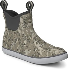 HUK Men's Rogue Wave Rubber WP Ankle Deck Fishing Boot Overland Size 9