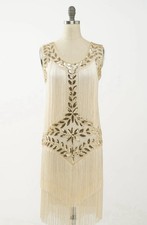 Women's 1920s Sequin Flapper Dress, Size S