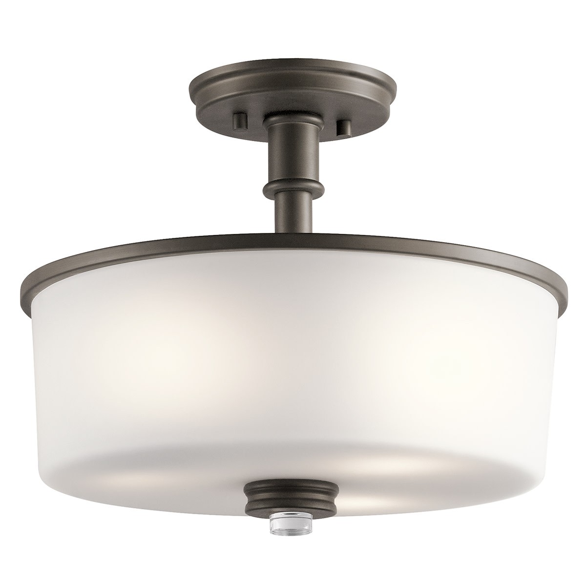 Kichler Joelson Semi Flush Mount Light Fixture in Olde Bronze Finish