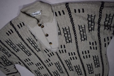 Carlo Colucci Pullover Sweatshirt Strick Sweater Jumper Leinen Viskose XL-XXL