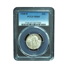 1928-D Standing Liberty Quarter PCGS MS65 Incredible Brilliance *JE