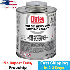 Oatey 16 oz. Gray Heavy-Duty Fast Set PVC Cement 311213 