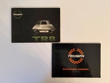 1980 Triumph Tr8 Original Owners Handbook Maintenance Handbook Set Genuine 1980 Triumph Tr8 Original Owners Handbook Maintenance Handbook Set Genuine
