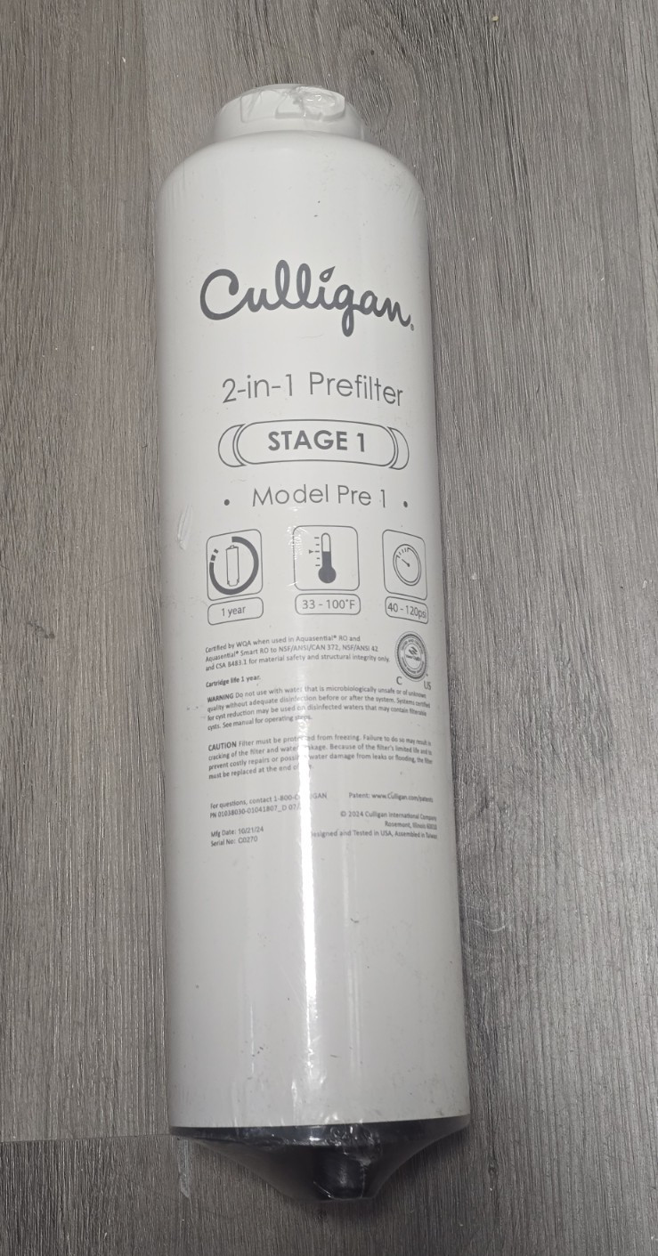 CULLIGAN  POST TANK FILTER STAGE 1 WATER FILTER