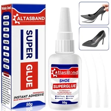 Shoe Glue, Clear Super Adhesive for Sole Repair, Instant Bond Various Materials