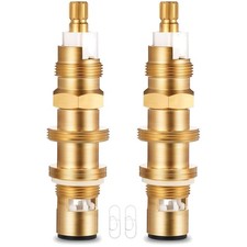 Two Durable Brass Body Ceramic Disc Cartridges for Efficient Faucet Repair