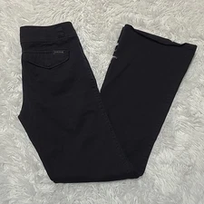 Sanctuary Clothing Denim Bootcut Pants Women's Size 25 Flap Pockets Black