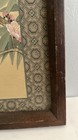 Vintage Framed Chinese Silk Painting Stamped Bird on Cherry Blossom Tree Branch — photo 4