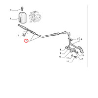 Flexibles Gaspedal Steuerkabel Original Fiat Croma 46415543
