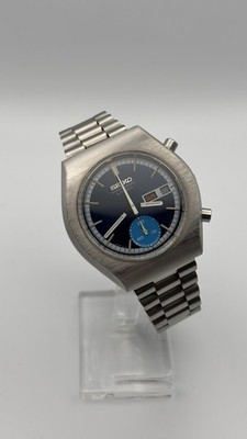Seiko 6139-8020 Blue-Eye Chronograph aus 1974 mit Service