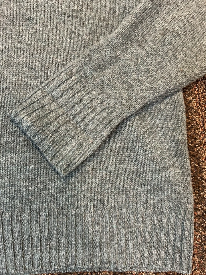 Pendleton Men Sweater Shetland Wool Crew Neck Light Gray Green Sz M EUC - Image 3 of 4