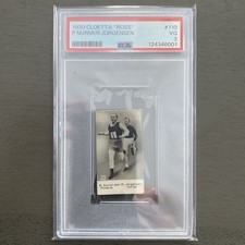 1930 Cloetta Ross Paavo Nurmi/R. Jorgensen #110 PSA 3 Rookie RC Low Pop Rare