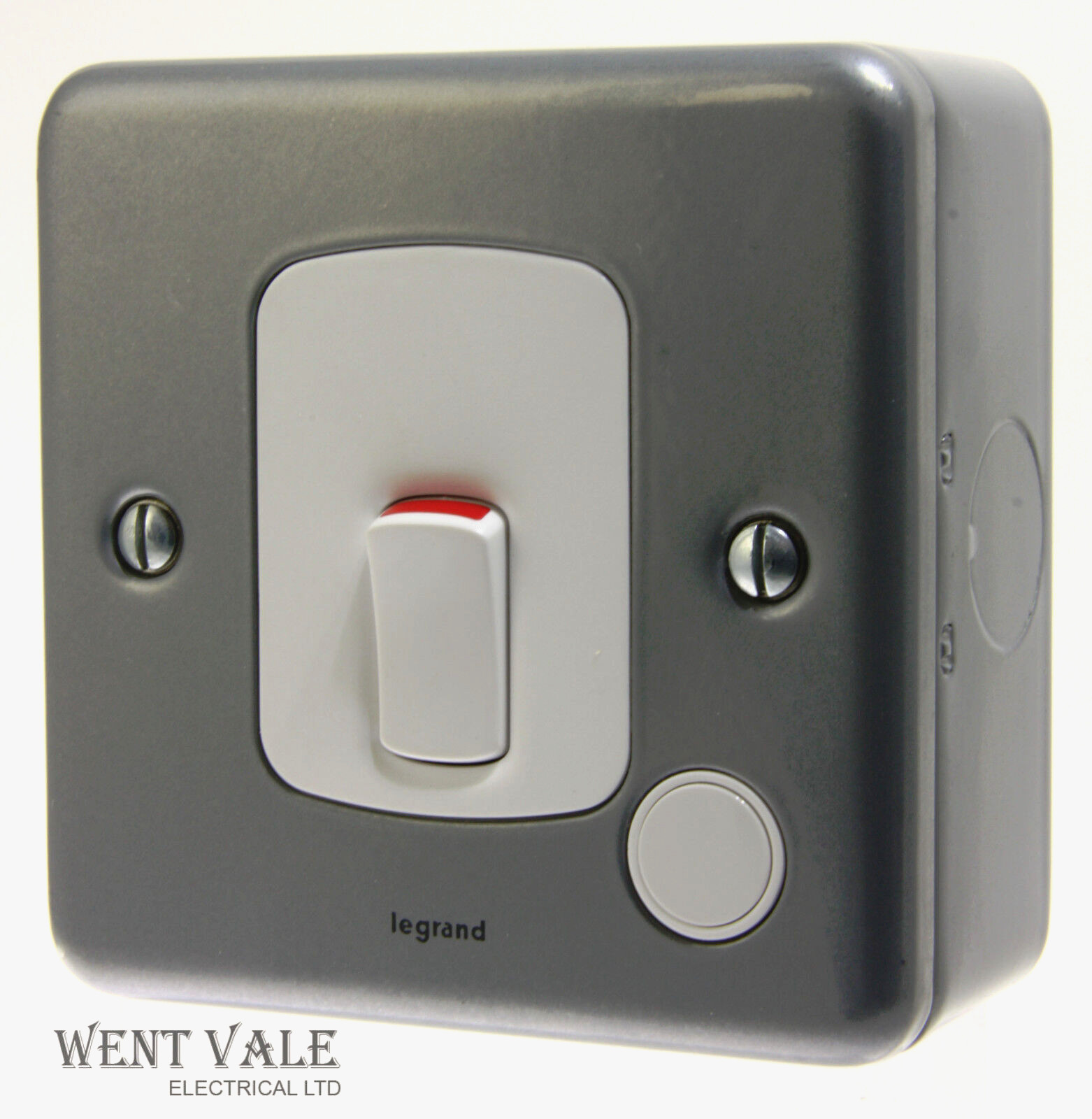 Legrand Synergy - 7338 14 - 20a Metalclad Double Pole Switch + Flex Outlet