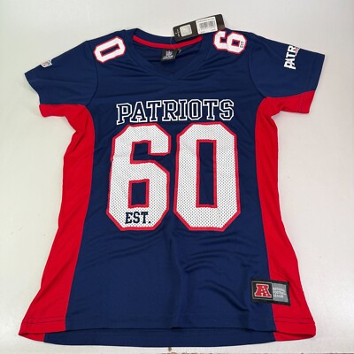 New England Patriots Trikot Damen NFL Fitted V Neck Home Top Large blau/rot NEU