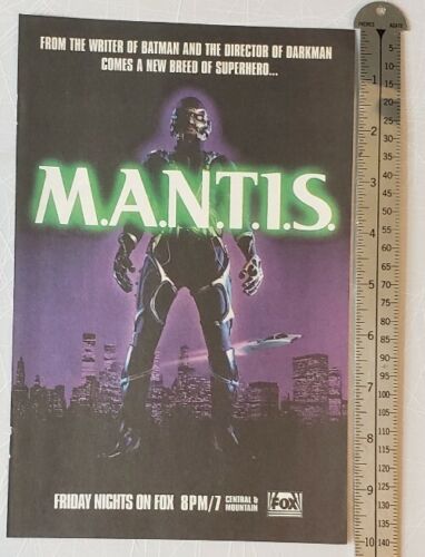 M.A.N.T.I.S. TV Show RARE Print Advertisement  - Picture 1 of 2