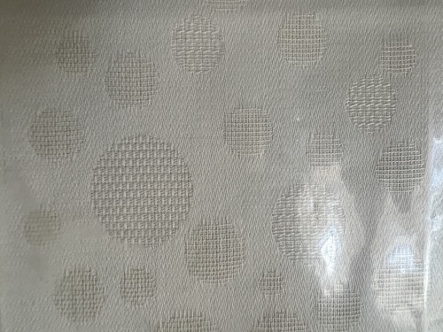 Rare Calvin Klein Mykonos Geometric Circles Jacquard 1 Sham Ecru Ivory Greek New - Picture 3 of 7