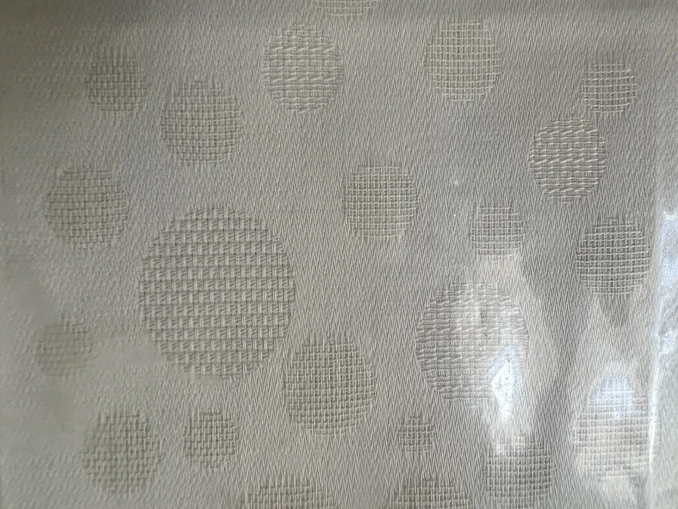 Raro Calvin Klein Mykonos Círculos Geométricos Jacquard 1 Falso Crudo Marfil Griego Nuevo Foto 3 de 4