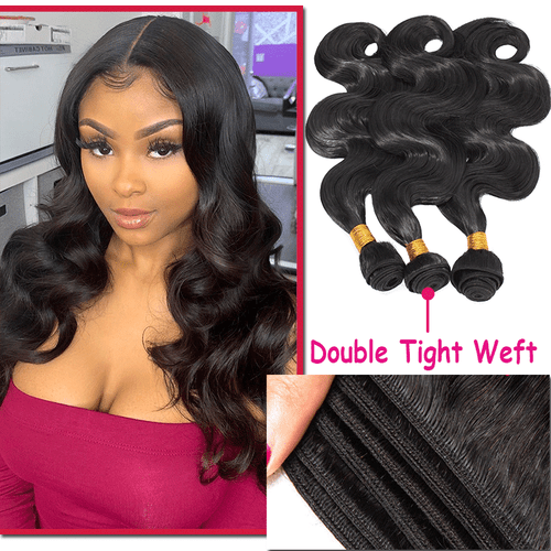 Brazilian Body Wave 100% Soft Hair Piece 3 Bundles 300g As Human Hair Extensions - Picture 13 of 27