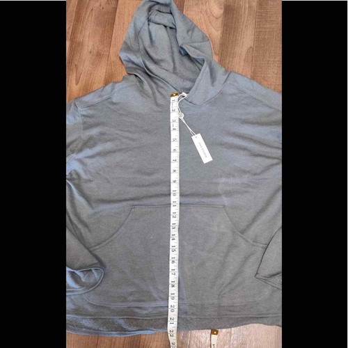 Max studio Woman's Pullover with hoodies charcoal Long Sleeve Grey - Picture 3 of 7