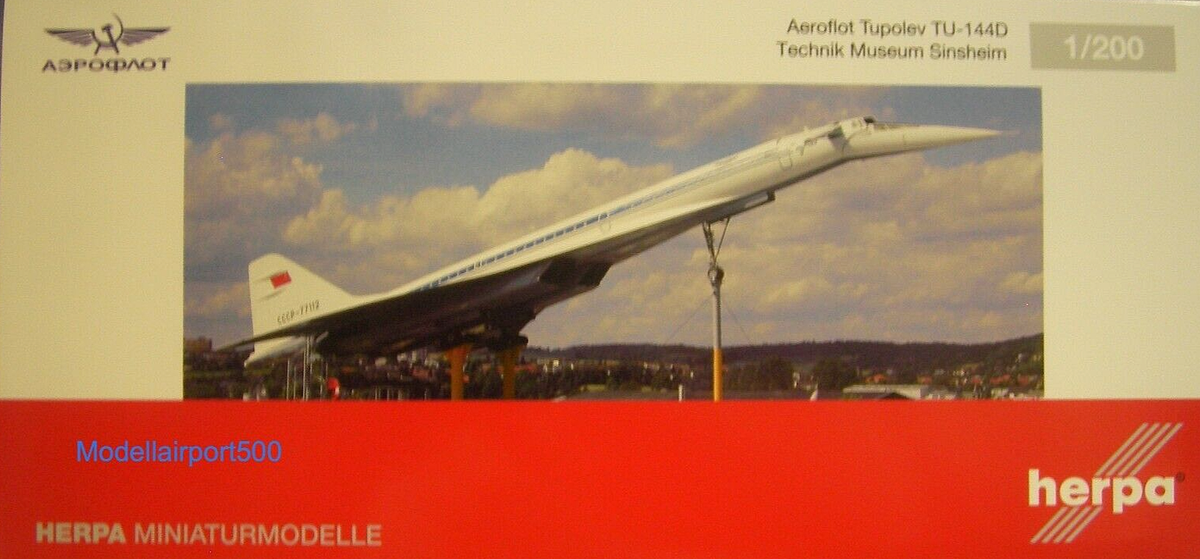 HerpaWings 1:200 Tupolev TU-144D Aeroflot CCCP-77112 556323-001