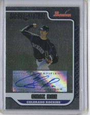 2006 Bowman Chaz Roe AUTO ROCKIES