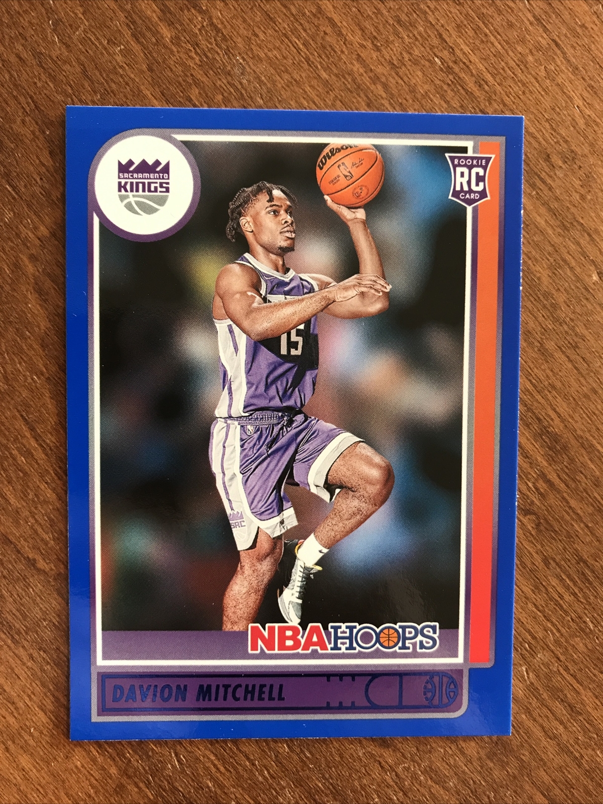 Davion Mitchell 2021-22 NBA Hoops Purple Rookie #228 Sacramento Kings RC