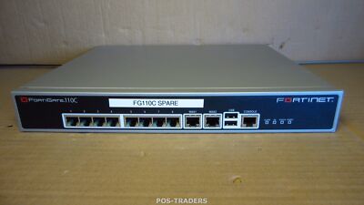 Fortinet FG-110C FortiGate 110C 8-PORT 10/100 Security Network Firewall NO EARS