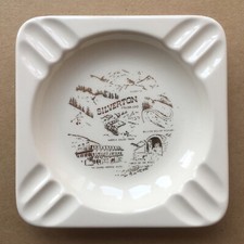 Cendrier vintage Silverton Colorado, pont à écartement étroit/hôtel G.Imperial, 5 3/8"
