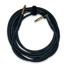 Mogami 2524 Guitar/Instrument Cable 10 ft – Neutrik NP2X‑B Gold Plugs –Handmade