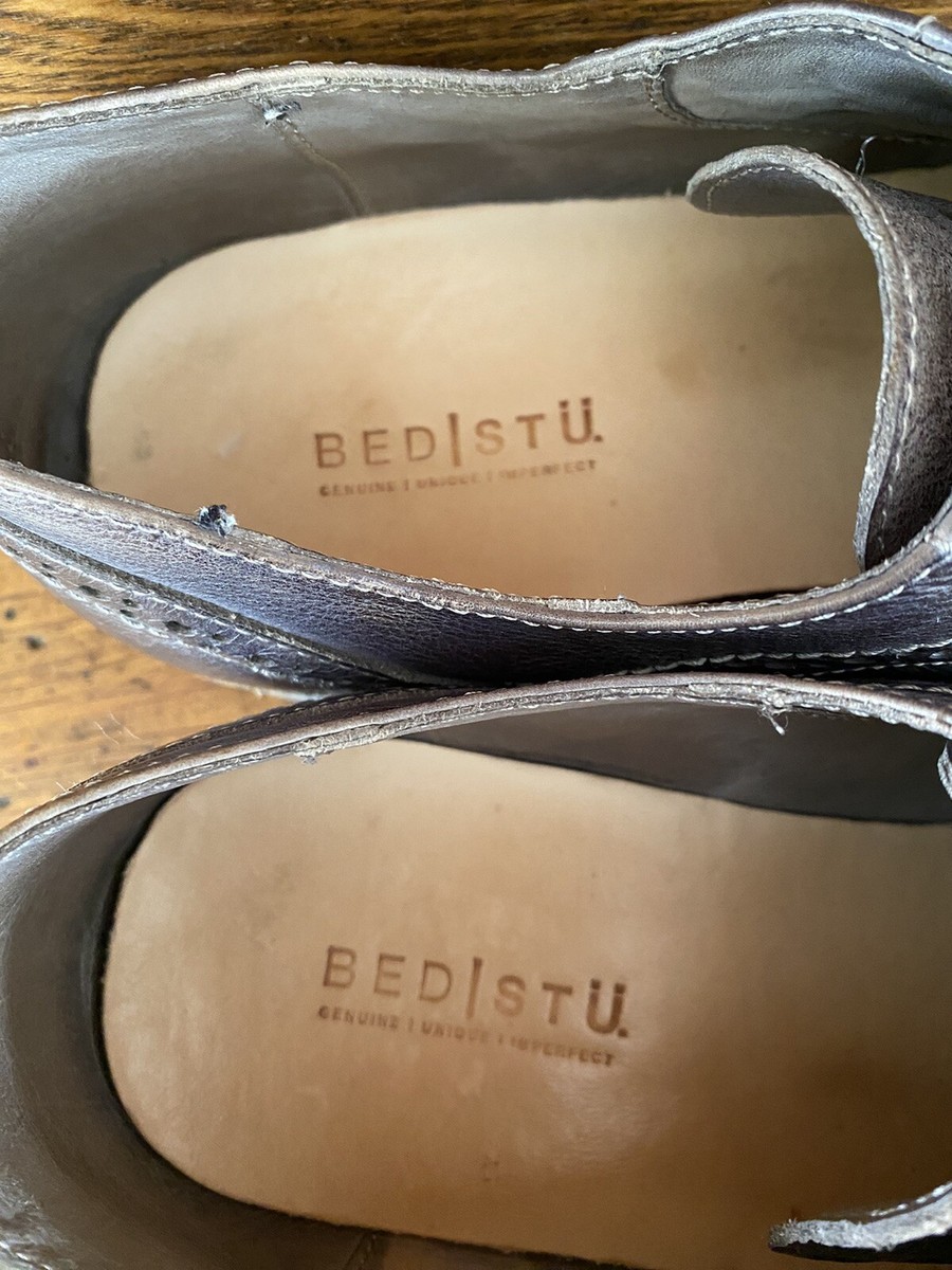 Bed Stu 13 Larino wing II wingtip oxford taupe dip dye gray  display picture 1
