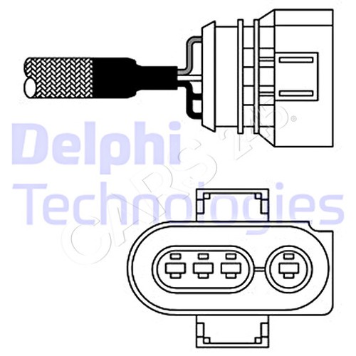 Lambda Sensor DELPHI Fits VW SEAT AUDI FORD Caddy II Flight Golf Mk3 1022476 - 第 1/1 張圖片