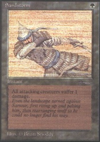 1x Sandstorm Heavy Play, English Arabian Nights MTG Magic
