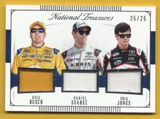 Daniel Suarez/Erik Jones/Kyle Busch - 2016 Panini National Treasures Trio Driver