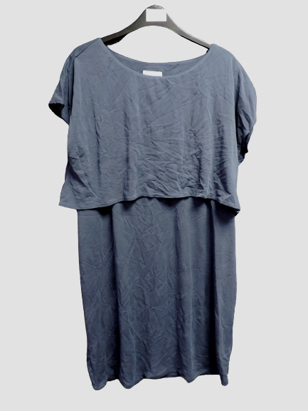 JoJo Maman Bebe Maternity Nursing Shift Dress Blue Size M rrp £35 DH100 FF 10