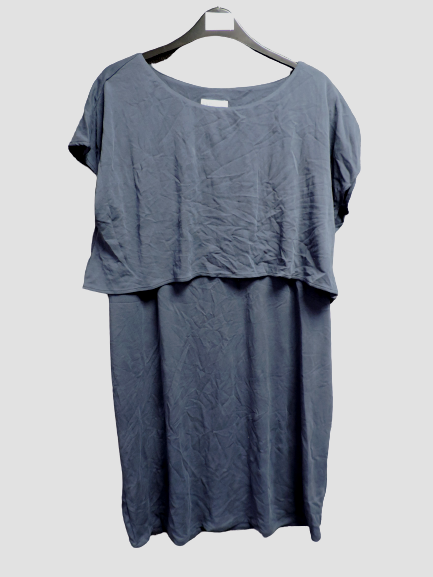 JoJo Maman Bebe Maternity Nursing Shift Dress Blue Size M rrp £35 DH100 FF 10
