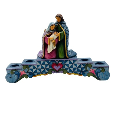 Jim Shore Advent Holy Family Candle Holder #4024790 Nativity RARE