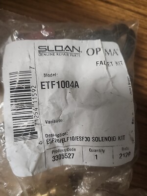 Sloan ETF-1004-A Solenoid & Mounting Hardware 3305527 Faucet Kit