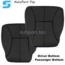 For 1998-2002 Dodge Ram 1500 2500 3500 Driver Passenger Bottom Seat Cover Black