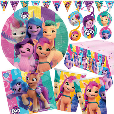 MY LTTLE PONY PARTY - Ponys Geschirr Deko Kindergeburtstag Kinder Geburtstag Set