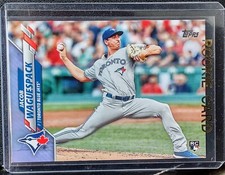 2020 Topps Jacob Waguespack RC Blue Border #ed 33/50 #169 Toronto Blue Jays