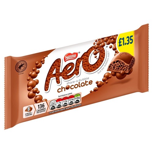Aero Chocolate Original große Riegel 15 x 90g volle Kiste nur 19,49£ - Bild 2 von 2