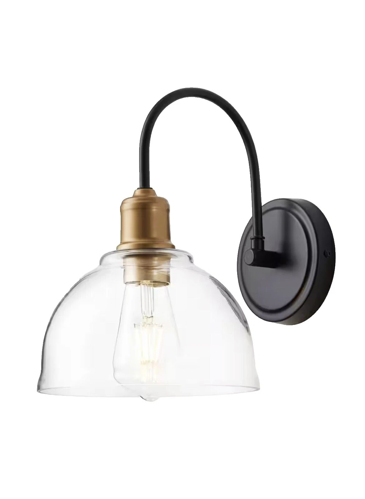 Accesorios de Iluminación de Pared Industrial Globe Negro