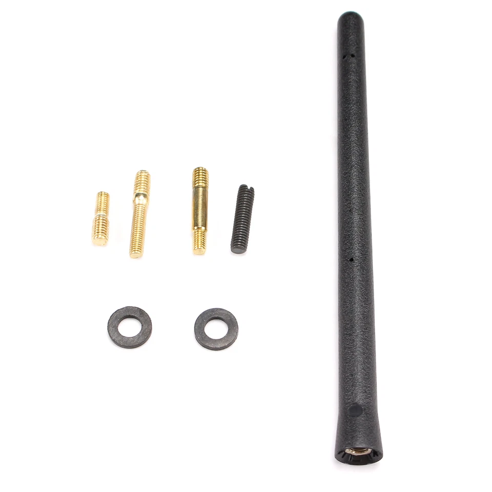 6.75" AM FM Black Antenna Mast For 86-20 Chevrolet Jeep Nissan Toyota GMC Dodge - Image 3 of 4