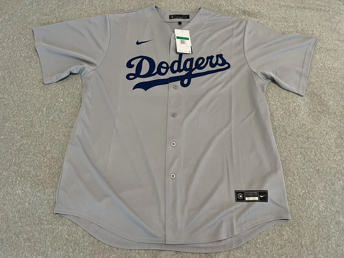 dodgers jersey gray