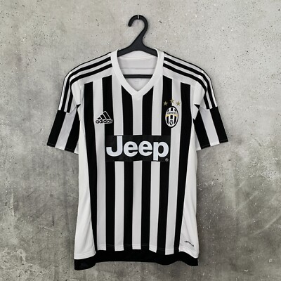 JUVENTUS 2015 2016 HOME FOOTBALL SHIRT ADIDAS JEEP JERSEY SIZE S