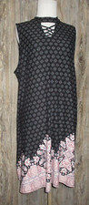 No Boundaries Juniors Black Paisley Sleeveless Dress Sz XXL 19 Boho Whimsigoth