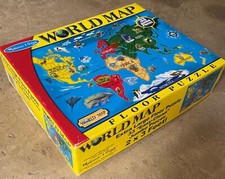 Melissa  Doug WORLD MAP FLOOR PUZZLE 33 Jumbo Pieces 2 x 3 feet 446 COMPLETE