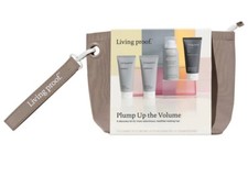LIVING PROOF Plump Up The Volume Shampoo  Conditioner Hair Kit W/ Bag - NIB
