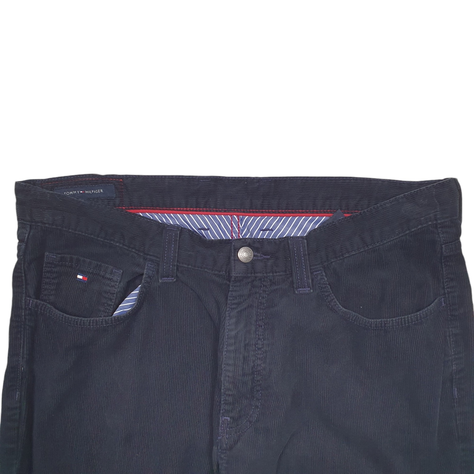 WRANGLER Corduroy Trousers Cord Jeans Cotton Navy Mens W36 L36 image 2